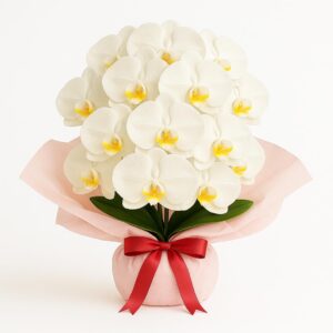 Large-size Orchid Bouquet in Blush Pink Wrap